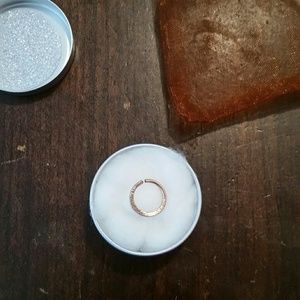 16g rose gold septum ring